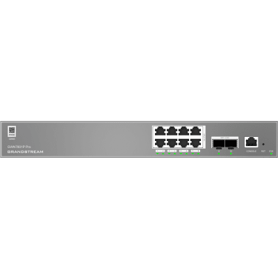 [GWN7801P-PRO] Switch de Red Empresarial L2++ / Serie GWN7800 Pro / 8 Puertos Gigabit PoE 120W / 2 Puertos 2.5GG SFP / Gestión Cloud GDMS / VLAN 4K / QoS Avanzado / Seguridad Integral