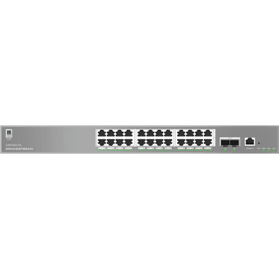 [GWN7803-PRO] Switch Empresarial Administrable Capa 2++ / Serie GWN7800 Pro / 24 Puertos Gigabit Ethernet / 2 SFP+ / Switching 88 Gbps / VLAN 4K / QoS Avanzado / GDMS Cloud