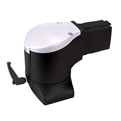 Acoplamiento de Codo con Brida para Montaje de Gabinete HMI, Brazo Syspend 180-Max / Rotación 300° / Capacidad de Carga 180 lb (81.6 kg) / Aluminio Color Negro Jet / Incluye Accesorios