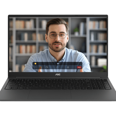 Laptop AOC AP15 / Intel Alder Lake N97 / 16 GB RAM DDR4 / 512 GB SSD / Wi-Fi 5 / Bluetooth 4.2 / Windows 11 / Puertos USB 3.0-3.2-USB-C-HDMI