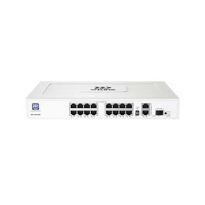 [WK-PS219GF] 16 x 10/100Mbps PoE Ports, 2 x 10/100/1000Mbps RJ45 Uplink Ports and 1 x 1000Mbps SFP Slot