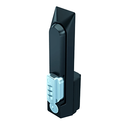 [NCLH] Chapa de Seguridad para Gabinete Con Combinación de 3 Dígitos / Control Llave Maestra / Acero Negro Texturizado / Dimensiones 7.50 x 1.38 x 2.50 in