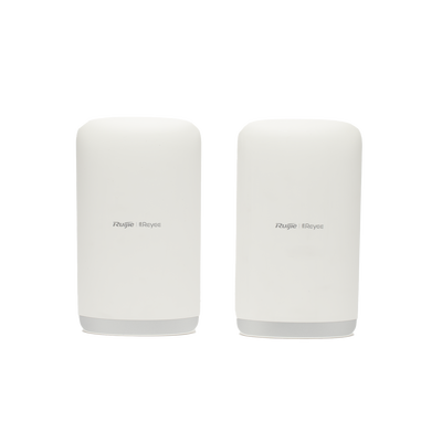 [RG-EST350V2] Kit completo Punto a Punto Pre-Configurado hasta 5 Km listos para enlazar, administrable en la Nube, Banda 5Ghz AC WAVE2 MU-MIMO 2X2 Hasta 867Mbps Agregados.