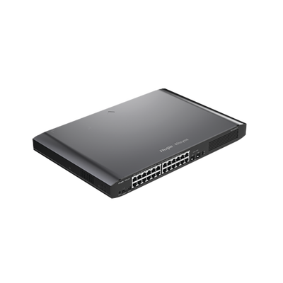 [RG-ES226GC-P] Switch Smart PoE con 24 puertos Gigabit PoE 802.3af/at + 2 SFP para fibra 1Gb, gestión gratuita desde la nube, 370w