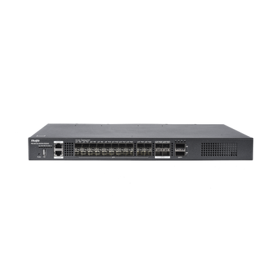 [RG-S6120-20XS4VS2QXS] Switch distribución de fibra hasta 23 Tbps de Capacidad, 20 puertos SFP+ 10G, 4 Puertos SFP28 25G y 2 puertos QSFP+ 40G