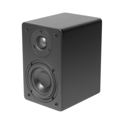Altavoz de Estantería | Woofer de 4 | Tweeter de 1 | Acabado negro mate | 40 watts | 8ohms