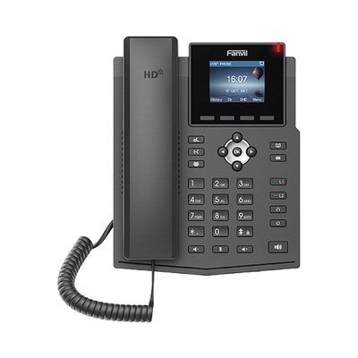Teléfono IP / 4 Líneas SIP / Pantalla LCD Color 2.4 / Audio HD G.722 y Opus / Conferencia 3 Vías / PoE 802.3af / OpenVPN / Soporte EHS