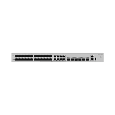 [S530-24ST4XE] Switch Empresarial Core Gigabit Administrable Capa 3 / 24 puertos 1GE SFP ( Combo con 8 Puertos 10/100/1000 Mbps) / 4 Puertos 10GE SFP+ Uplink / 2 Puertos 10GE SFP+ (Stack) / ERPS / Ruteo Dinámico (RIP, OSPF, IS-IS y BGP) / iStack / Administraci&