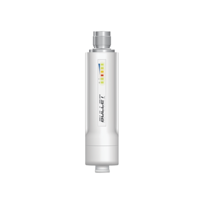 [BULLETM2-HP] Radio airMAX Bullet-M2HP, hasta 100 Mbps, frecuencia de 2 GHz (2412 - 2472 GHz), No incluye adaptador PoE
