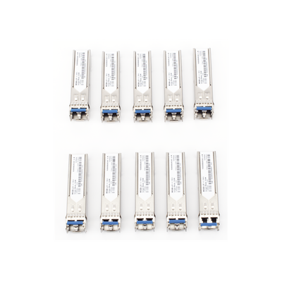[MGB-TLX-10PCS] Paquete de 10 Piezas del Transceptor Industrial mini-Gbic SFP 1G LC TX:1310nm Para Fibra Mono Modo 20 Km