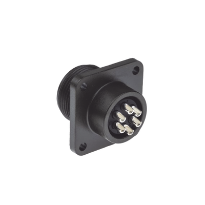 [654-MS3102A14S-6S] Conector Hembra Circular de 6 Terminales para uso Rudo, Amphenol