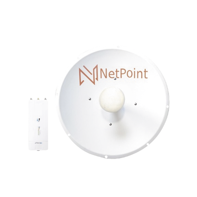 [AF-NP2-KIT] Kit de radio AF5XHD con antena NP2GEN3 de 34 dBi , Frecuencia (4.9-6.2 GHz), incluye jumper, ideal para distancias de hasta 50km