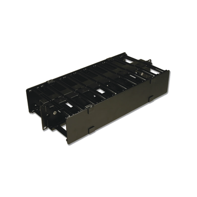 [HCM-6-2UD] Organizador de Cable Horizontal RouteIT, Doble, Para Rack de 19in, 6in de profundidad, 2UR