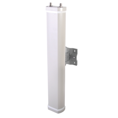 Antena Sectorial de 70° de Apertura en 2.4 GHz de 14 dBi de Ganancia, Con 2 Conectores N-Hembra, Polaridad Cruzada