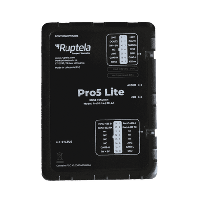 [PRO5LITE] Tracker GPS Pro5 Lite / LTE CAT1 bis (4G), GSM (2G) / Lectura de Datos CAN / Monitoreo de Audio, Temperatura y Combustible / Pequeño con Nano SIM / Conectividad BLE / Protección Avanzada