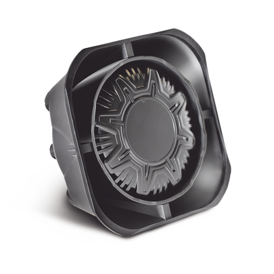 [SP100] Bocina Compacta de Uso Rudo, 100 Watts de Potencia, Ideal Para Vehículos de Encubierto, Montaje Universal, 11 Ohms de Impedancia