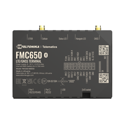 [FMC650] Profesional Rastreador Vehicular (GPS) 4G LTE Cat 1 Con Lectura Can / Bluetooth y Múltiples Entradas y Salidas Digitales