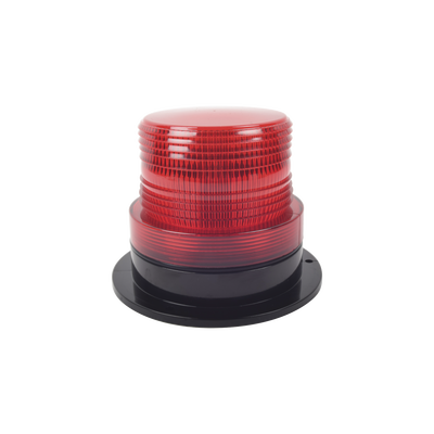 [X126-R] Burbuja Brillante de Larga Vida Útil, con 8 LEDs Color Rojo, Domo Rojo, 12Vcd