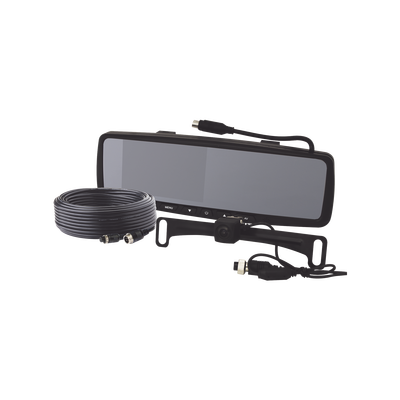 [EC4210BK] Sistema alámbrico de reversa con cámara y monitor de 4.3 pulgadas, Incluye cámara para placa de 170°