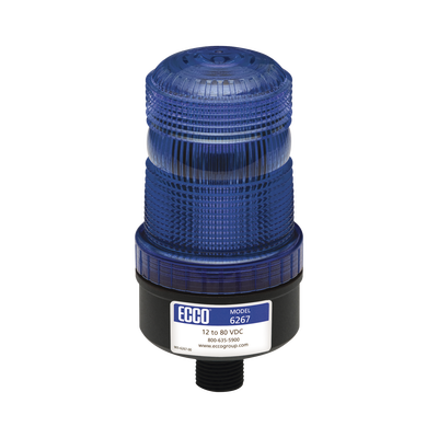 [X6267-B] Mini baliza de LED color azul montaje permanente SAE Clase III