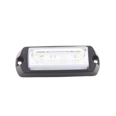 [X13AW] Luz Auxiliar Ultra Brillante de 8 LED, color Ámbar / Claro , con mica transparente.