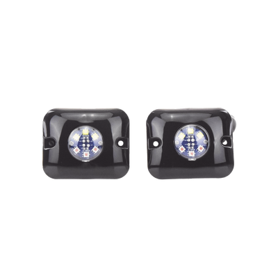 [X12AW] Estrobos Ocultos de 6 LED, Color ámbar / claro