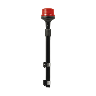 [SPT16R] Luz Telescopica para Motocicletas de 8 LED, Rojo, Lente Rojo, SAE
