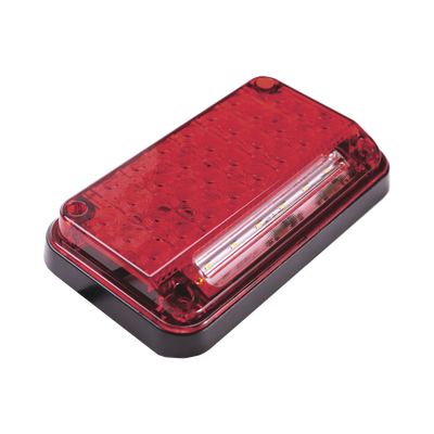 Luz de Advertencia de 7X4, Color Rojo, Con Luz de Trabajo, Ideal para Ambulancias
