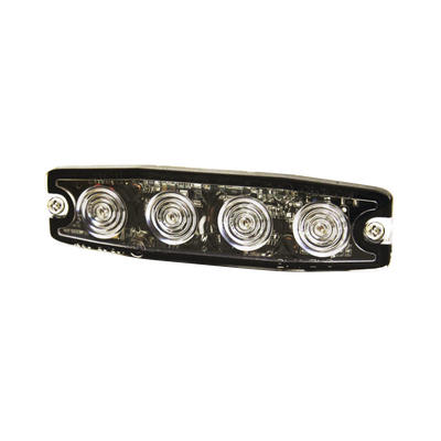 [SPL4A] Luz Auxiliar de 4 LED, Ambar, Lente Transparente, SAE