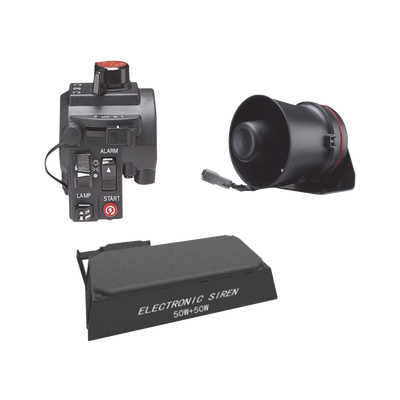 [KITMOTOEPCOM2] Kit para motocicleta EPCOM INDUSTRIAL, sirena/bocina de 100 Watt y controlador