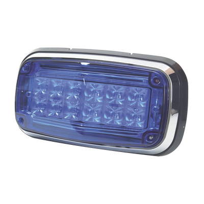 Luz de advertencia 8 X 4, Color Azul, IP67, SAE, Ideal para Ambulancias