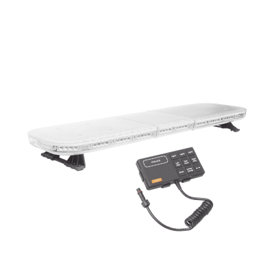 Barra de luces de 47 rojo/azul, 88 LED, con control de tráfico en color ámbar, ideal para equipar unidades de seguridad publica