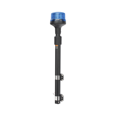 [SPT16B] Luz Telescópica para Motocicletas de 8 LED, Azul, Lente Azul, SAE