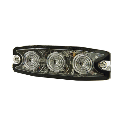 [SPL3A] Luz Auxiliar de 3 LED, Ambar, Lente Transparente, SAE