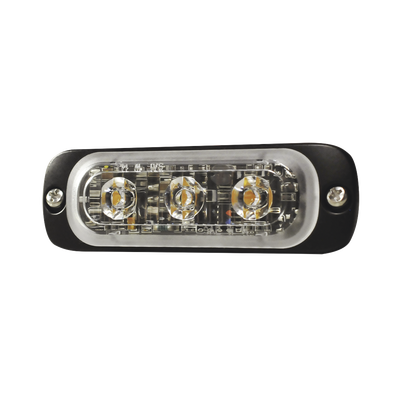 [SP3A] Luz Auxiliar de 3 LED, Ambar, Lente Transparente, SAE