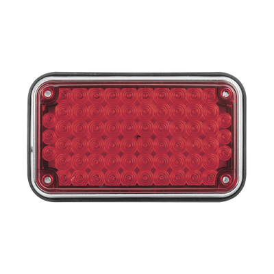 Luz de Advertencia de 6X4, Color Rojo, Ideal para Ambulancias