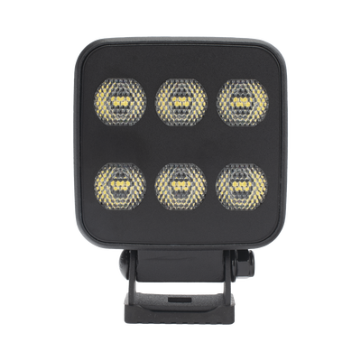 [EW2721] Luz de Trabajo Ultra brillante Cuadrada, 6 LED, 6552 Lúmenes, 12-24 Vcd
