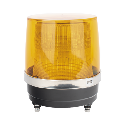 [X135A] Burbuja Brillante de Larga Vida Útil, Con 150 LEDs, Color Ambar, Domo Ambar, 110 Vca