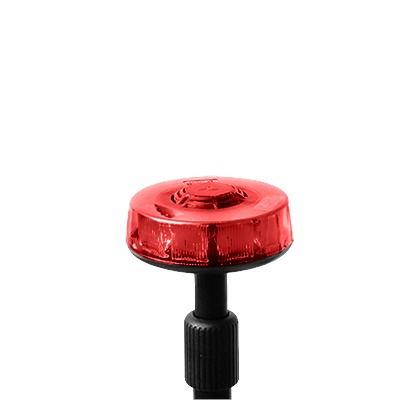 [CO-400-R] Luz telescópica trasera roja con mástil de 3 secciones, 15 LEDs en tecnología SOLARIS