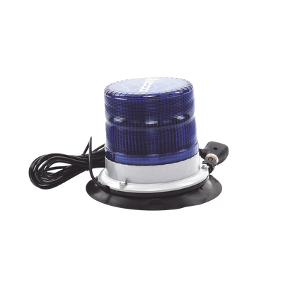 [X7960BVM] Baliza led pulso, 12-24vdc, 11 patrones de flash, montaje de imán de vacío, azul