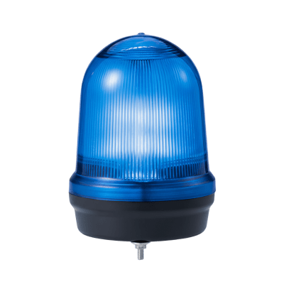 [MFL125-012024-B] LED con patrones fijo/intermitente, estroboscópico y simulación rotatorio, Color Azul de 12-24 VCD