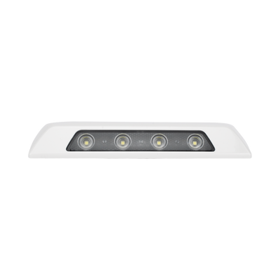 [SPW12-W] Luz Auxiliar de Escena de 4 LED, Blanco, Lente Transparente, Bisel Blanco
