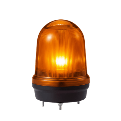 [MFL125-012024-A] LED con patrones fijo/intermitente, estroboscópico y simulación rotatorio, Color ámbar de 12-24 VCD