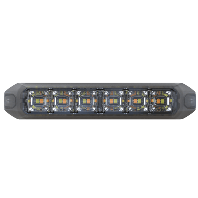 [SP89RW] Luz Auxiliar Moldeable de 12 LED, Rojo/Claro, Lente Transparente, SAE