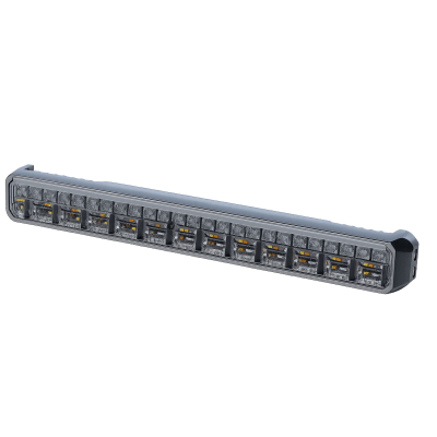 Luz Auxiliar de 45 LED, Top Rojo, Tricolor Rojo/Azul/Blanco, 11.42, Lente Transparente, SAE