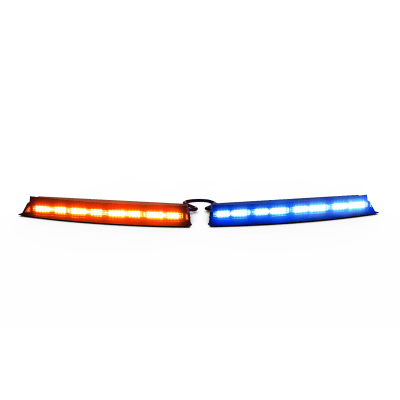 [39-30008-CM] Visera Interior Universal Tricolor Rojo/Azul/Blanco 144 LED Con Luces De Penetración Sin Bracket, Necesario agregar CZMATSIBSYS