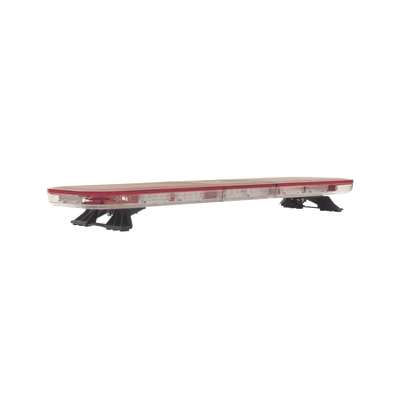 Barra de luces LED de 47, 124 LED, con control de tráfico en color ámbar, dual color rojo/claro, ideal para equipar ambulancias y unidades de bomberos