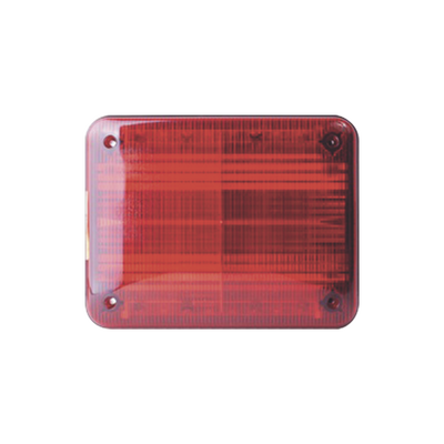 [QL97RR] Luz de advertencia Quadraflare LED, Flasher Integrado y Mica de color Rojo