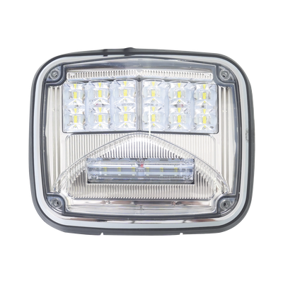 [XLTE1755W] Luz de advertencia de 8 X 6, Color Claro, Con Luz de Trabajo Clara, Ideal para Ambulancias