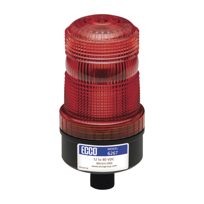 [X6267-R] Mini baliza de LED color rojo montaje permanente SAE Clase III